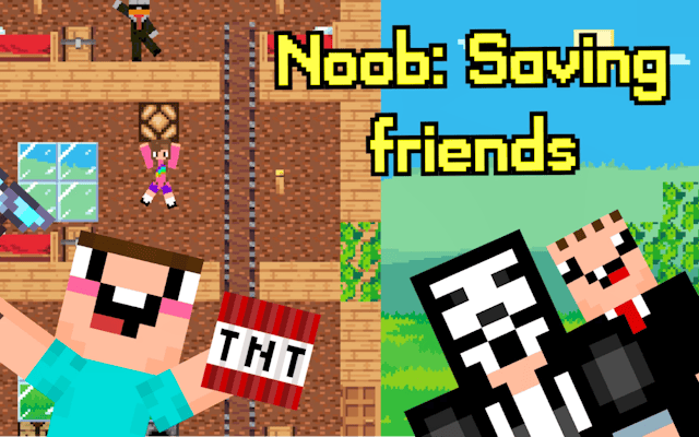 Noob Saving Friends: Mining Adventure