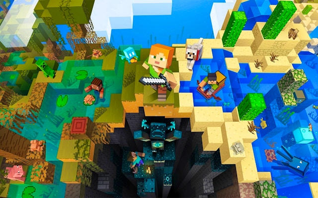 Pictures by Numbers: Nubik and Mobs projectile - Coloring Puzzle Game