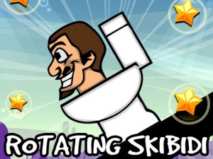 Rotating Skibidi Puzzle Game