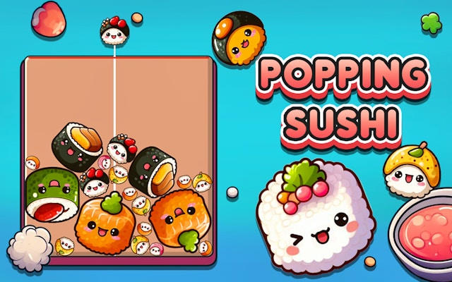 Popping Sushi: Fun Merge Puzzle Adventure