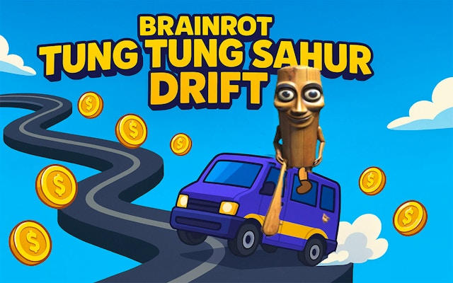 Brainrot Tung Tung Sahur Drift - Crazy Car Racing Game