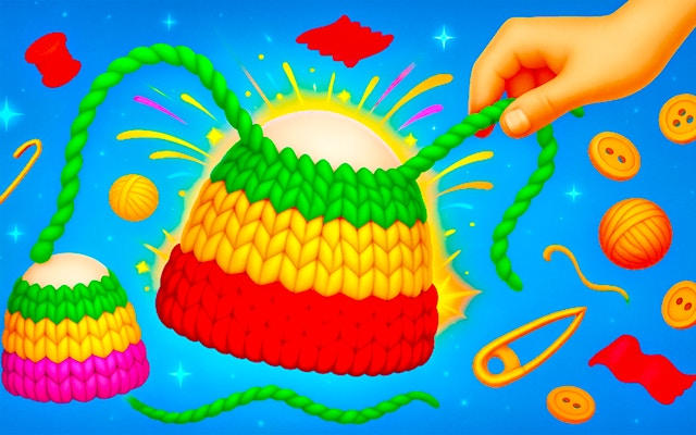 Cute Knitting: Yarn Sorting Puzzle Game