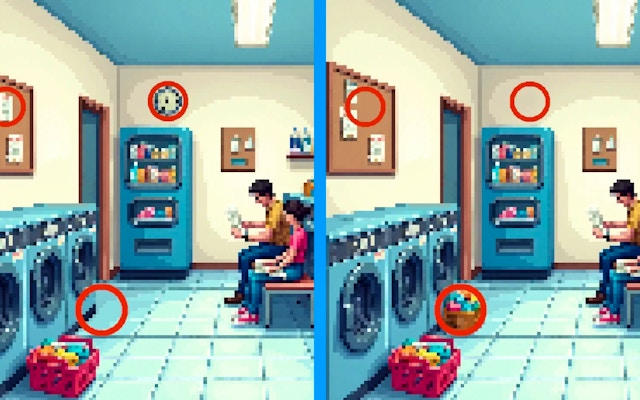 Pixel Differences: Spot The Difference Game