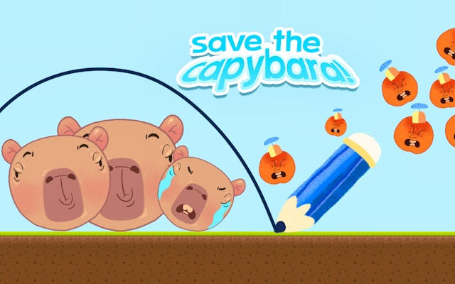 Save the Capybara: Line Drawing Puzzle Game